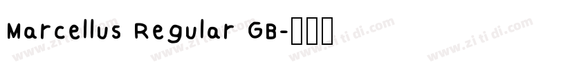 Marcellus Regular GB字体转换